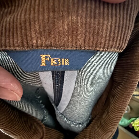 Womens F3111 Denim Jacket W/Brown Corduroy Collar Zip Front Medium Fit Casual Ou - Picture 6 of 6